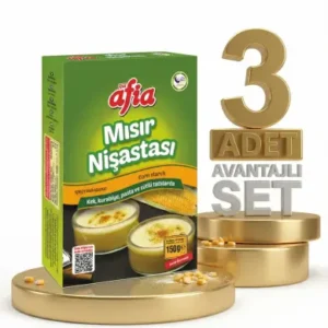 mısır nişastası 3 adet afia