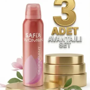 SAFİA KADIN SPREY ROLON 3 LÜ AVANTAJ PAKETİ